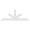 Ekena Millwork Richland Architectural Grade PVC Gable Bracket, 84"W x 31 1/2"H x 2"D x 6"F, 9/12 Pitch GBP084X32X0206RIC00 - alternate 5